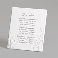 "Dear Dad" Ceramic Plaque