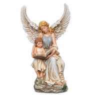 Guardian Angel Reading with Child Figure