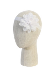 Soft Stretch Headband with Large Chiffon Flower