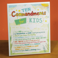 Ten Commandments Kids Plaque 