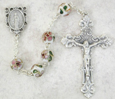 7 Millimeter Real Cloisonne Rosary

Silver Oxidised Miraculous Medal Center and Crucifix

Deluxe Gift Box Included

Prices are subject to change without notice