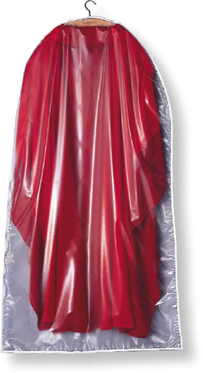 Protects vestments from dust and dirt. Solid transparent vinyl, with zipper from top to bottom. All edges finished with ribbons. Cover; width 33", length 58-1/4" or 33"with 67-5/16" length. These items are imported from Europe. Please supply your Institution’s Federal ID # as to avoid an import tax.  Please allow 2-3 weeks for delivery if item is not in stock.

 