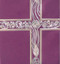 6630-Lenten Purple Ceremonial Binder with Lavender Accent and Silver Foil
1" Spine