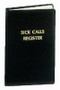 Small Edition: 6 x 9.5, 100 pages, 1800 records, bound in Black Fabrikoid Cover, Heavy ledger paper, No index, Gold title.