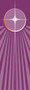 Advent Star  Banner ~ creates a warm atmosphere, inspiring peace, quiet and prayer

In Raytex DM, 100% man-made

Large Size: 9-7/8 X 3-1/4 feet

Small Size: 48" x 24"

Finished at top with open hem; with wooden rod, two wooden apples and hanging cord
Metal dowel at bottom incorporated into hem.
These items are imported from Europe. Please supply your Institution’s Federal ID # as to avoid an import tax.  Please allow 3-4 weeks for delivery if item is not in stock.