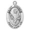 Patron Saint of Fishermen ~ Sterling silver oval medal with a 20" genuine rhodium plated curb chain. Dimensions: 0.9" x 0.6" (22mm x 14mm). Weight of medal: 1.9 Grams. Medal comes in a deluxe velour gift box. Engraving option available. Made in the USA


  