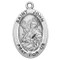 Sterling silver 7/8" oval medal with a 20" genuine rhodium plated chain.  Comes in a deluxe velour gift box. Engraving option available.
Patron Saint of booksellers and printers