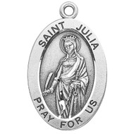 7/8" sterling silver oval medal with an 18" genuine rhodium plated chain.  Comes in a deluxe velour gift box. Engraving option available.
Patron Saint of Hands and Feet