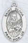 Patron saint of music ~ 7/8" oval sterling silver medal with an 18" genuine rhodium plated chain.  Comes in a deluxe velour gift box. Engraving option available.
