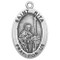 Patron Saint of Hopeless Situations, Impossible Situations, Healing Wounds ~ 7/8" oval sterling silver medal with an 18" genuine rhodium plated chain. 
Dimensions: 0.9" x 0.6" (22mm x 14mm)
Weight of medal: 1.9 Grams.
Comes in a deluxe velour gift box. Engraving option available.