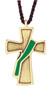 2 1/2" Bronze Deacon's Cross with Green Sash on a brown cord. Appropriate for the folowing occasions:

* Time After Epiphany

* Time After Pentecost