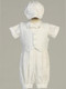 Allen ~ Poly Cotton Romper Set w/ Vest, Hat Included. Sizes : 0-3m, 3-6m, 6-12m, 12-18m. Made in USA