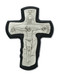81-43   5.5"  Black Stained Trinity Crucifix. Perfect for that Confirmation gift! Packaged in a deluxe gift box