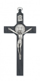 8" Black St. Benedict Wall Crucifix 
Packaged in a deluxe gift box