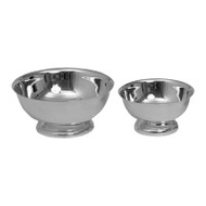 Baptismal Lavabo Bowl 338 - Silver plated or 24K gold plated Baptismal or Lavabo Bowl. Comes in a 4", 6", 8" or 10" Diameter 
