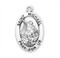 This St. Michael Sterling silver 7/8" oval medal comes with a 20" genuine rhodium plated curb chain. Medal comes in a deluxe velour gift box. Engraving option available. Made in the USA. Saint Michael the Archangel is the Patron Saint of Police, Law Enforcement.This St. Michael Sterling silver 7/8" oval medal comes with a 20" genuine rhodium plated curb chain. Medal comes in a deluxe velour gift box. Engraving option available. Made in the USA. Saint Michael the Archangel is the Patron Saint of Police, Law Enforcement.
Dimensions: 0.9" x 0.6" (22mm x 14mm)
Weight of medal: 1.9 Grams.

 