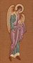 44” x 100” woven church banner with Byzantine angel - St. Jude Shop