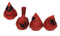 Large Red Cardinal Figurines. Measurements: 5.50" L x 3" W x 4.75" H. (Each Sold Separately) 