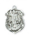Sterling Silver 3/4" Saint Michael Medal. 18" Rhodium Chain. Deluxe Gift Box Included



