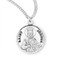 St Joshua Round 7/8" (dime size) medal. Medal is sterling silver and comes with 20" genuine rhodium plated curb chain.  Medal presents in a deluxe velour gift box.  Made in the USA. Engraving option available.

 
