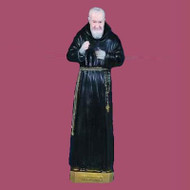 Colored Statue-Humble Padre Pio Provides Peace of Mind and Grace to your Home or Business. Made of Vinyl and Ideal for Outdoor use. 