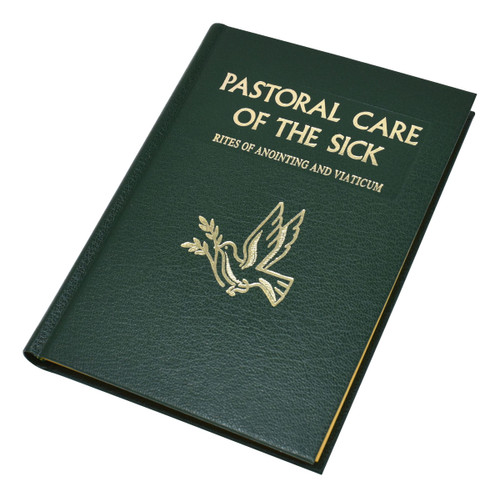 The Large Edition of Pastoral Care of the Sick contains the complete texts of the official Rites, including Communion of the Sick, Anointing of the Sick under various circumstances, and Pastoral Care of the Dying (Viaticum within and outside Mass, Commendation of the Dying, Prayers for the Dead, and Rites for Exceptional Circumstances). Printed in two colors and in large type, the Large Edition of Pastoral Care of the Sick also includes a ribbon marker and is durably bound in a green cloth cover. An indispensable resource for all to whom is entrusted the pastoral care of the sick. Size: 6 x 8 3/8, 340 pages