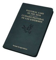 This handy-sized edition of Pastoral Care of the Sick/Cuidado Pastoral de los Enfermos contains the abridged Rites of Anointing and Viaticum in English and Spanish for personal use. Includes Communion of the Sick, Anointing of the Sick under various circumstances, and Pastoral Care of the Dying (Viaticum within and outside Mass, Commendation of the Dying, Prayers for the Dead, and Rites for Exceptional Circumstances). This edition of Pastoral Care of the Sick/Cuidado Pastoral de los Enfermos also features a convenient edge-marking index and is bound in a flexible green imitation leather cover. An indispensable resource for chaplains and other ministers who care for the sick.Size: 4 x 6 1/4. 352 pages