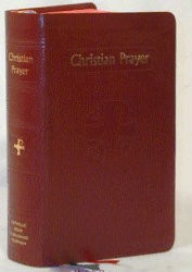 Christian Prayer is the official one-volume edition of the internationally acclaimed Liturgy of the Hours. This regular edition of Christian Prayer contains the complete texts of Morning and Evening Prayer for the entire year. With its readable 10-pt. type, ribbon markers for easy location of texts, and beautiful two-color printing, this handy little one-volume Christian Prayer  simplifies praying the official Prayer of the Church, the Liturgy of the Hours, for today's busy Catholic. Flexible maroon cover and with a current annual guide. Regular Text 2080 Pages ~  4 3/8W X 6 3/4H 

 
