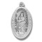 15/16" Our Lady of Victory Medal. Our Lady of Victory Military Medal is sterling silver. Medal comes on an 18" genuine rhodium plated curb chain. Solid .925 sterling silver. Dimensions: 0.9" x 0.6" (24mm x 14mm). Weight of medal: 2.2 Grams. Deluxe velour gift box. 