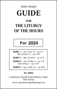 Handy guide that facilitates use of THE LITURGY OF THE HOURS (Product Code: 409/10 or 409/13) by providing clear, accurate references for each day of the period specified. Available in Regular Print:  6 1/4" x 4" or Large Print: 5 1/4" x 8".