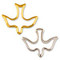 Open Holy Spirit Dove Lapel Pin, Silver or Gold Plated