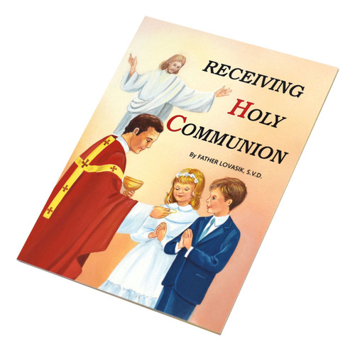 St Joseph Picture Books "Receiving Holy Communion". Helps children understand the meaning of receiving Communion within the broader tradition of the Faith. Softcover. Full-color illustrations.