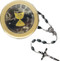 Black First Communion Rosary in Clear Case