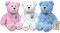 9" Tall Bear has a baptismal shell on his chest and is holding the Holy Bible. Similar to the Popular Beanie Babies. These adorable holy bears come in your choice of Blue, Pink or White