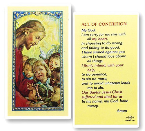 Act of Contrition Prayer Card - St. Jude Shop, Inc.