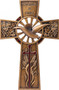 Confirmed in Christ Collection. 7.75" Wall Cross~ Resin/Stone mix with Bronze Finish.  Matching Keepsake Box  (#130073) 