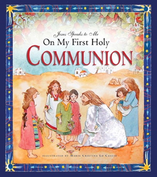 In this unique gift book, Jesus speaks warmly and lovingly to children who are receiving him in the Eucharist for the first time. In twelve scenes from Scripture, from Creation to Pentecost, Jesus explains that it is his Father's plan for each child to be part of their family of love. Colorfully illustrated and includes pages to preserve memories of the day.  Also include traditional prayers such as the Our Father and the Hail Mary. Hardcover Edition , 48 pages ~ 8 1/4" x 9 1/4" ~ ages 5-10
