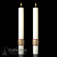 Sacred Heart Side Altar Candles - Set of 2

