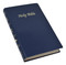 Blue or White-First Communion New American Bible-A beautiful Catholic Bible (New American) designed specifically to commemorate a child's First Communion. A section of the Bible explains Christ's parables and miracles, inprimatur, presentation pages specifically for Holy Communion, and additional features, such as the Seven Sacraments, the Nicene Creed, Apostle's Creed, and the Rosary. Imitation leather with 408 pages with gold edges. Dimensions: 5 1/2" x 8 1/4". White or Blue, with or without indexing. Ages 7-12  Gift Boxed
