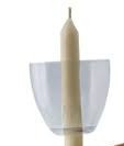 Reusable for several services
Catches drips of hot wax for safety
Perfect for hand-held candle use
Size: fits up to ½” taper candle
Available for individual sale
Available for bulk sale with price discounts