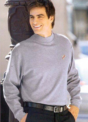 Egyptian Cotton Mock Turtleneck Shirt 