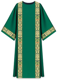 In Brugia, soft and light fabric of 100% wool. Combination of brocade application and orphreys. "O" Collar. Liturgical Colors-Green, Red, White, & Purple.. These items are imported from Europe. Please supply your Institution’s Federal ID # as to avoid an import tax.  Please allow 3-4 weeks for delivery if item is not in stock.

 