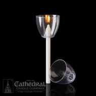 Plastic Shield/Cup Bobeches (wind/drip protectors).  For candle diameter 1/2". Candles not included