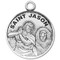 Saint Jason Medal - Round St. Jason w/20" Chain. Medal comes with a 20" Genuine rhodium plated curb chain in a deluxe velour gift box. Made in the USA

Engraving Available