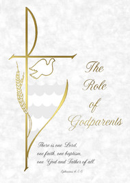5" x 7" Godparents Folder for Baptism Certificate XB102
100 per box (Gold Ink). Available in Spanish