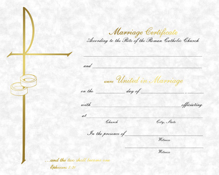 Pre Printed 50 - 8 x 10 Parchment Marriage Certificates. Available in Blank/Create Your Own or Pre-printed certificates 

 