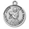 Round St. John the Baptist Sterling silver medal with a 20" genuine rhodium plated chain. Comes in a deluxe velour gift box.
Dimensions: 0.9" x 0.7"(22mm x 18mm)
Weight of medal: 3.3 Grams.
Engraving option available. Made in the USA