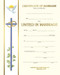 Pre Printed certificates- "Spiritual Collection". Marriage Certificates.  50 - 8" x 10" gold foil certificates per box. 