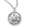  Medal comes with a genuine rhodium-plated, 20" curb chain.
