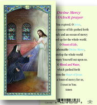 3 O Clock Prayer Laminated Holy Card 